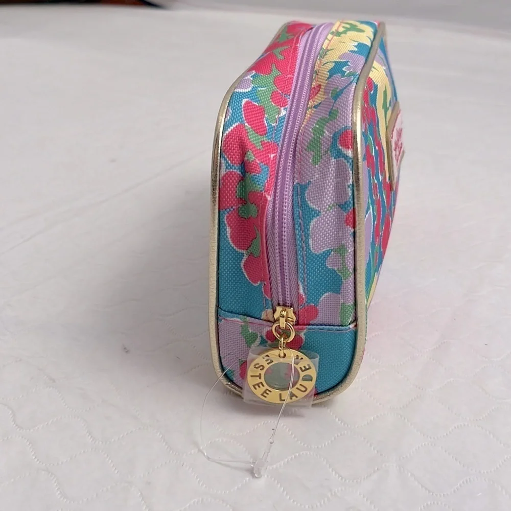Lilly Pulitzer x Estée Lauder multicolor cosmetic case